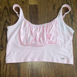 ruched bust tank top